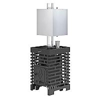 Печь для бани ASTON «Шторм 16» (ДТ-4) б/в с баком на трубе 50л Ø120 (AISI 439) 