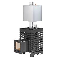 Печь для бани ASTON «Шторм 16» (ДТ-4С) Long с баком на трубе 50л Ø120 (AISI 439)