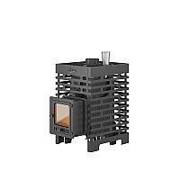 Печь для бани ASTON «Шторм 16» (ДТ-4С) с баком на трубе 50л Ø120 (AISI 439)