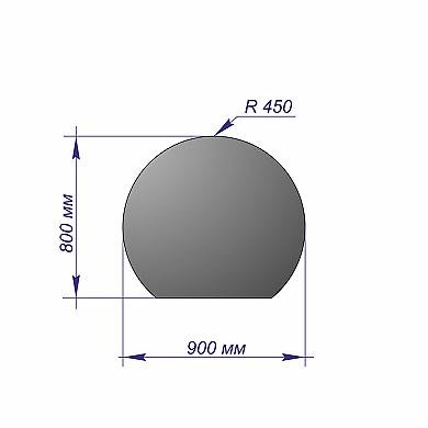  Лист напольный 900*800*1,5 R450 бронза - 