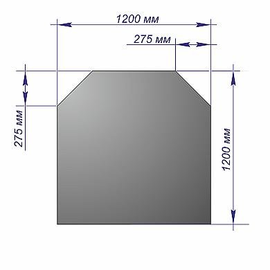  Лист напольный Призматик 1200*1200*1,5 бронза - 