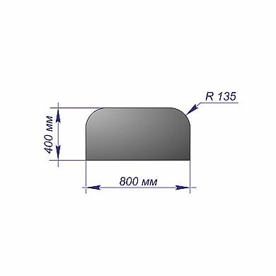  Лист предтопочный 400*800*1 R135 медь - 