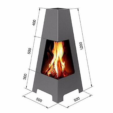 Везувий Садовый камин - 