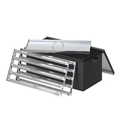 Везувий Черный (Black) малая (AISI 430) 250*300*400мм - 