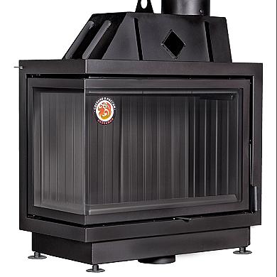 Экокамин Альфа 800 LB два стекла левая - 