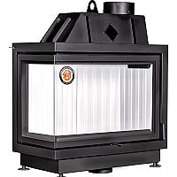 Каминная топка Экокамин Альфа 800 L два стекла левая