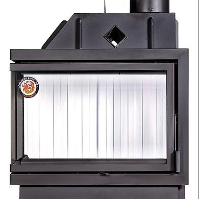 Экокамин Альфа 800 L два стекла левая - 