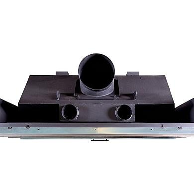 Экокамин ВЕГА 1600 PB чёрный шамот подовое горение - 