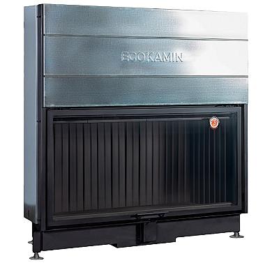 Экокамин ВЕГА 1600 PB чёрный шамот подовое горение - 