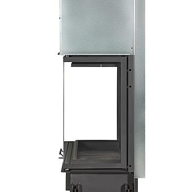 Экокамин ДЕЛЬТА 1200х800х450 PB три стекла подовая черный шамот - 