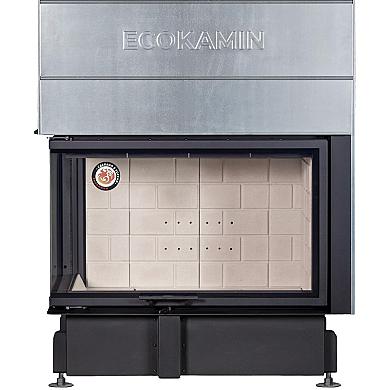 Экокамин ДЕЛЬТА 1000 L два стекла принтинг левая - 