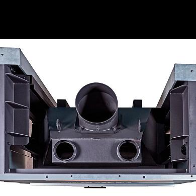 Экокамин ДЕЛЬТА 1000 L два стекла принтинг левая - 