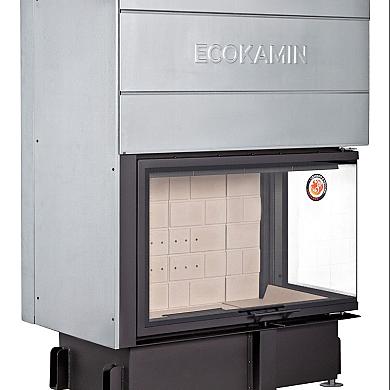 Экокамин ДЕЛЬТА 1000 R два стекла принтинг правая - 