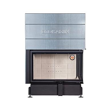 Экокамин ДЕЛЬТА 1000 R два стекла принтинг правая - 