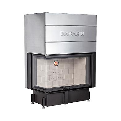 Экокамин ДЕЛЬТА 1000 L два стекла принтинг левая - 