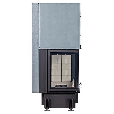 Экокамин ДЕЛЬТА 1000 L два стекла принтинг левая - 