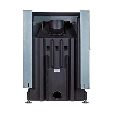 Экокамин ДЕЛЬТА 1000 LB два стекла принтинг левая черный шамот - 