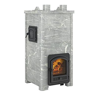 Эверест Легкий пар Профи каменка «по-серому», Талькохлорит, S-50 мм Б/В - 