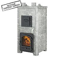 Печь для бани Эверест Легкий пар Профи каменка из чугуна, Талькохлорит, S-50 мм Б/В