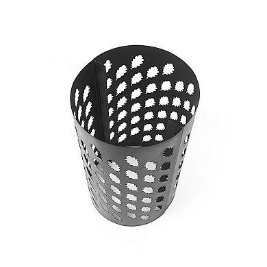 Везувий Сетка для камней на трубу "ДУБОВЫЙ ЛИСТ" Эмаль Черная, L-750 - 