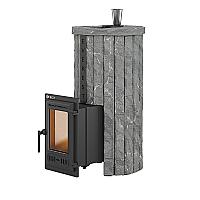 Печь для бани Эверест Steam Master 24 (310) ЧУГУН Ламель Рваный камень, S-20