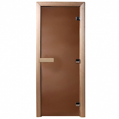 DoorWood Дверь для бани бронза матовая "Теплая ночь" - Общий вид двери