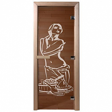 DoorWood Дверь для бани бронза "Искушение" - Общий вид двери