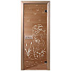 DoorWood Дверь для бани бронза "Камышовый рай" - Общий вид двери