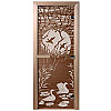 DoorWood Дверь для бани бронза "Лебединое озеро" - Общий вид двери