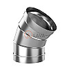 LAVA Отвод 100, угол 45*, нерж. 439 (0,8) - Общий вид