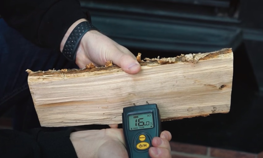 Определение влажности дров влагомером
